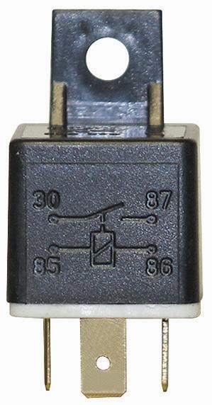 Relay Universal 4 Pin Small (Sebring) (Volkswagen Golf I Citi / Polo I / Microbus T3)