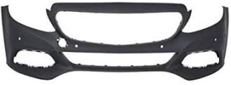 Front Bumper+PDC Hole Primed Black Avantgarde 14-18 (Mercedes Benz C Class W205)