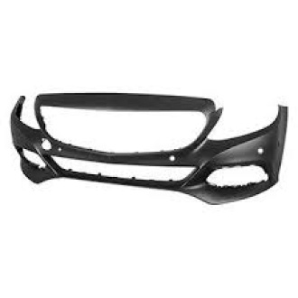 Front Bumper+PDC Hole Primed Classic/Exclusive 14-18 (Mercedes Benz C Class W205)