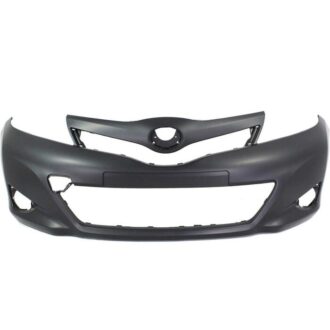 Front Bumper+Fog Lamp Hole Primed Hatchback 12-14 (Toyota Yaris)