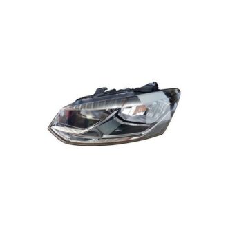 Headlamp + Motor Electric Chrome Left Hand Side Hatchback 14-17 (Volkswagen Polo 6R)