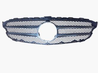 Grille Silver+Chrome Mould  Avantguarde/AMG 14-18 (Mercedes Benz C Class W205)