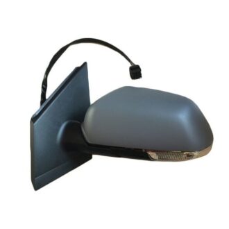 Door Mirror+Lamp Electric Primed Left Hand Side 05-09 (Volkswagwen Polo 9N)