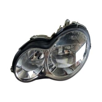 Headlamp + Motor Electric Left Hand Side    04-06 (Mercedes Benz C Class W203)