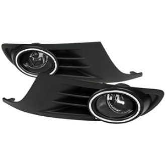 Fog Lamp Assembly+Bumper Grille+Chrome Rim Left Hand Side 09-12 (Volkswagen Golf 6)