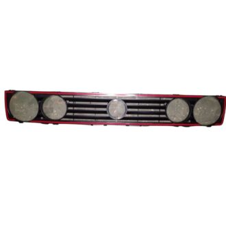 Grille Double Light +Big Badge Hole Red Trim 87-09 (VW Citi Golf 1)