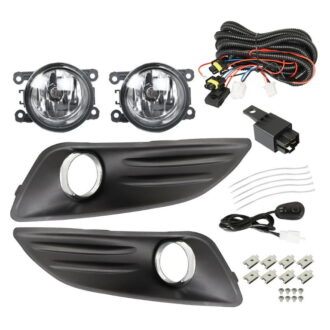 Fog Lamp+Bumper Grille+Chrome Rim Left+Right+CSR 13-18 (Ford Fiesta)