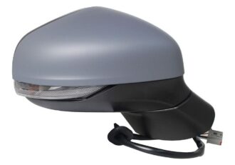 Door Mirror+Blind Spot Detection+Heater+Lamp+Autofold+Puddle Lamp Primed Right Hand Side 18- (Ford Fiesta)