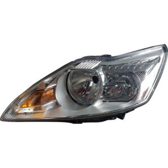 Headlamp Manual Chrome Left Hand Side 09-11 (Ford Focus)